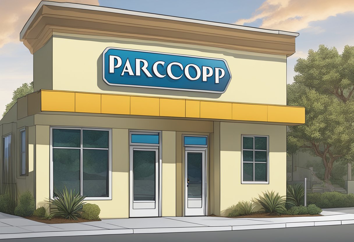 Paracorp Incorporated sign displayed outside a registered agent office in California