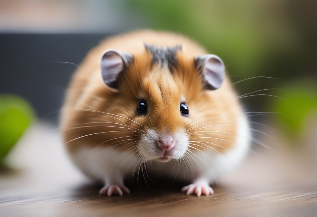A sick hamster may appear lethargic, have a hunched posture, and show a decrease in appetite and activity level. They may also have discharge from the eyes or nose