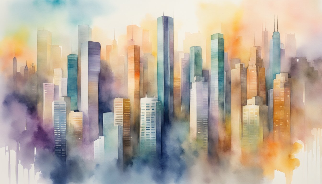 Skyscrapers and cityscape of the largest cities globally