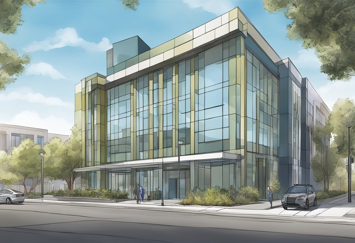 The office of CSC Lawyers Incorporating Service in Sacramento, with a modern building and clear signage, can be depicted for illustration