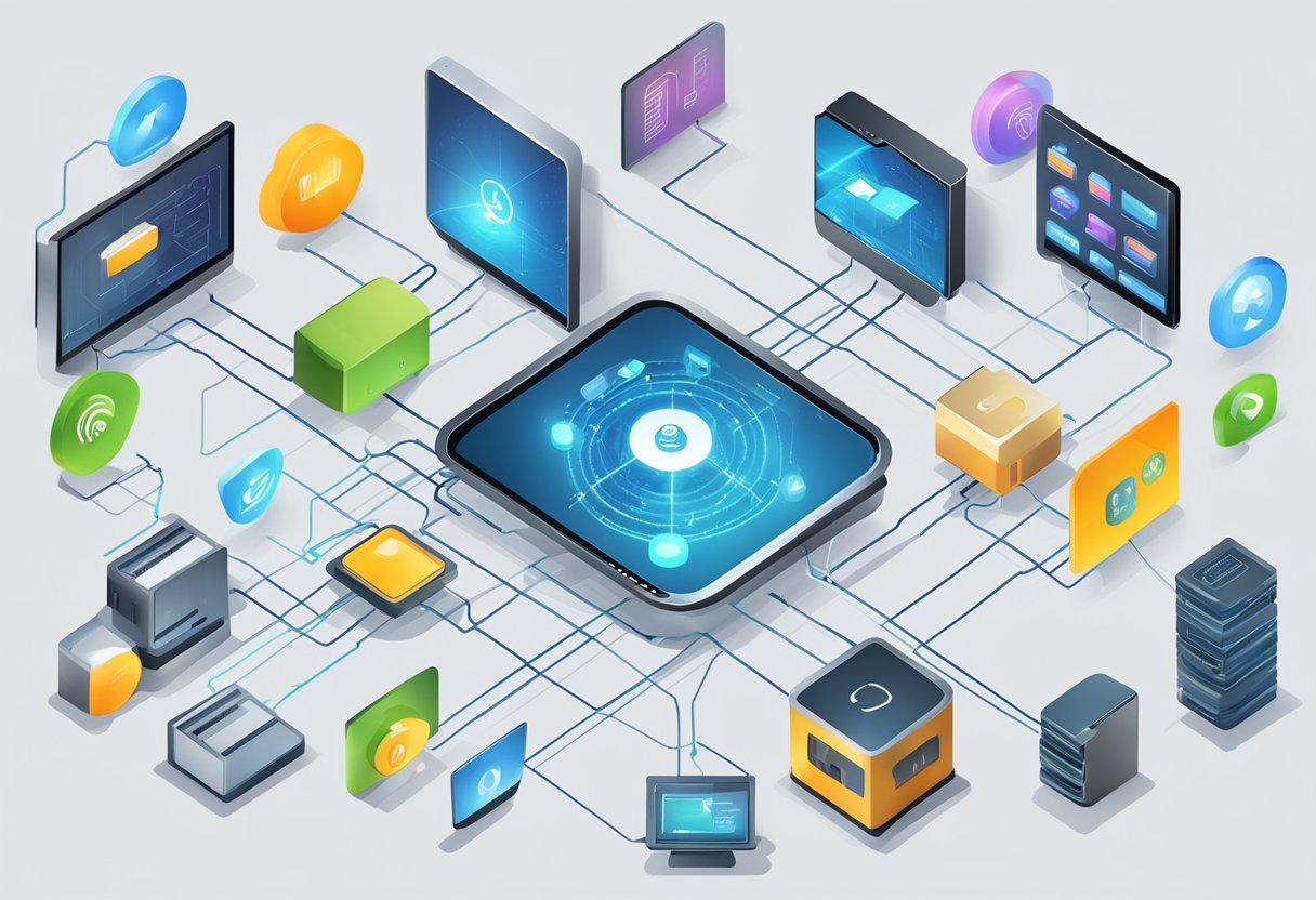 A network of interconnected devices with VPN technology evolving and integrating new developments