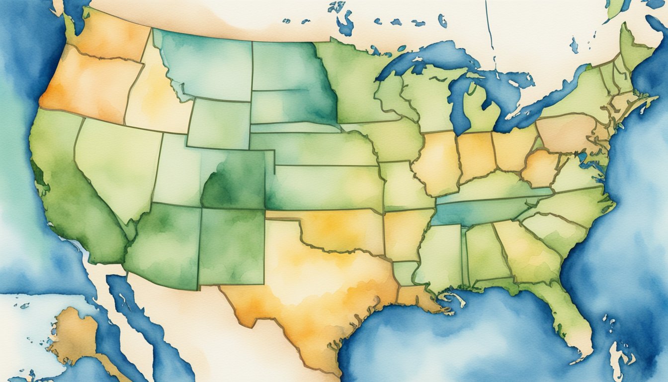 The United States is bordered by Canada to the north and Mexico to the south