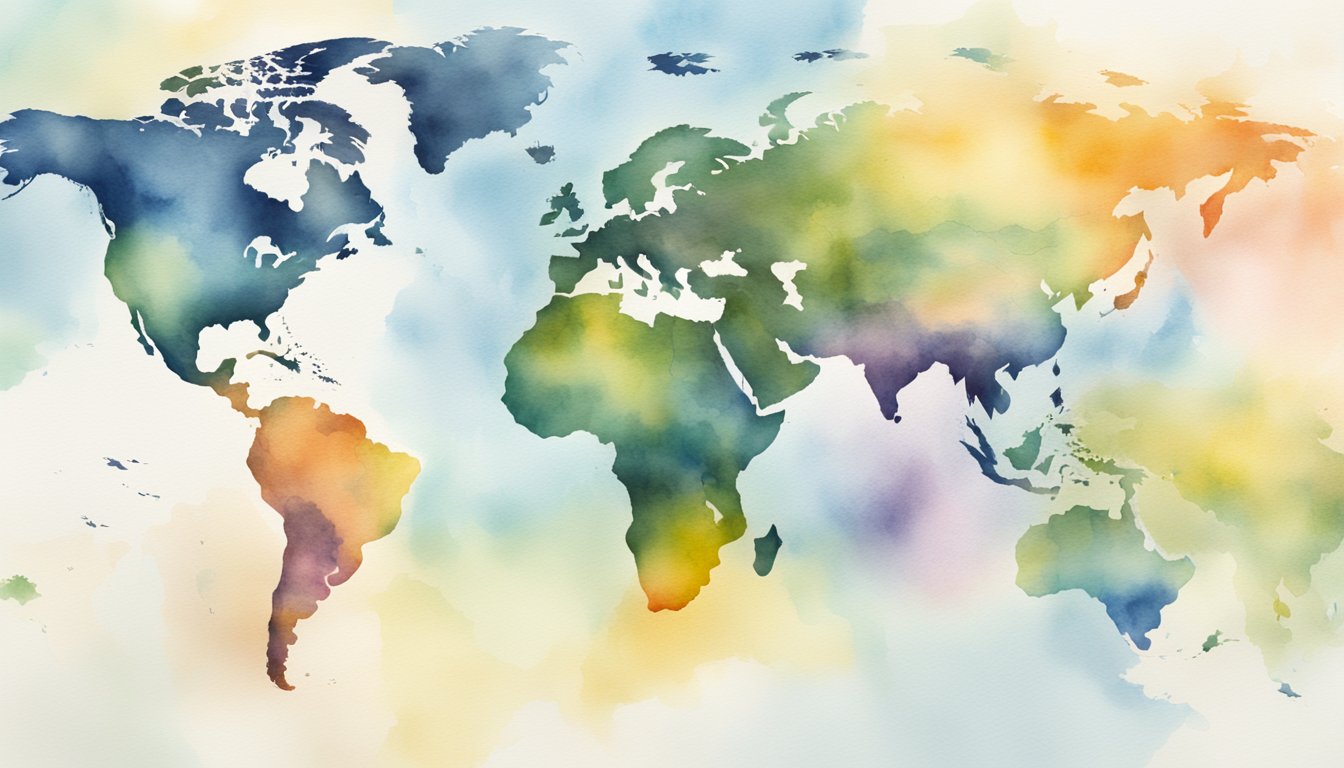 A world map with various genetic markers highlighted, representing the global impact of the Genographic Project