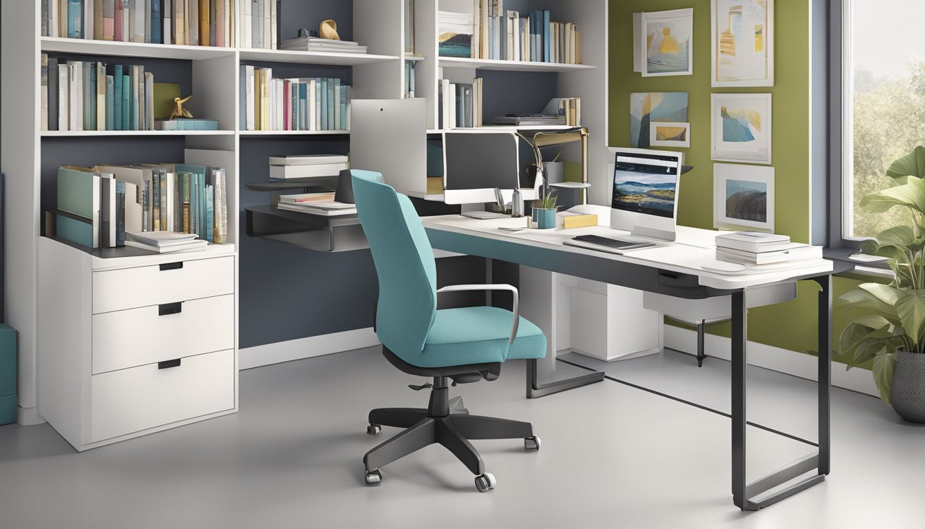 A 90cm study desk with sleek design and modern features