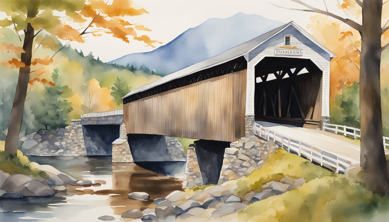 New Hampshire's iconic covered bridges, majestic mountains, and colonial architecture showcase its rich cultural and historical heritage