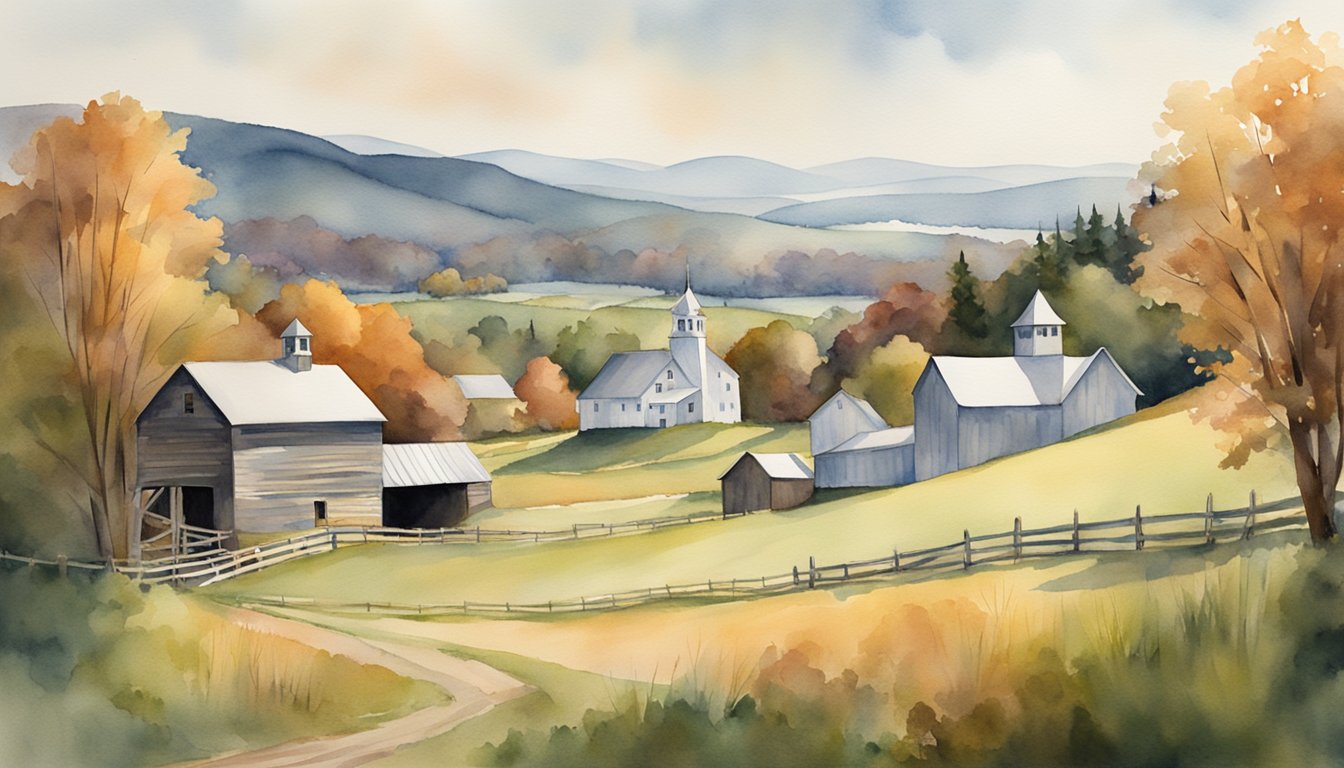 Rolling hills, covered bridges, and historic buildings dot the Vermont landscape, telling the story of its rich history