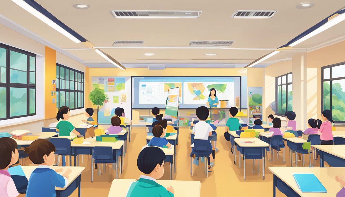 Best Chinese Tuition in Singapore: Top Picks for Students Students engaged in interactive learning at top Chinese tuition centres in Singapore. Bright classrooms, passionate teachers, and eager learners create a dynamic and stimulating environment