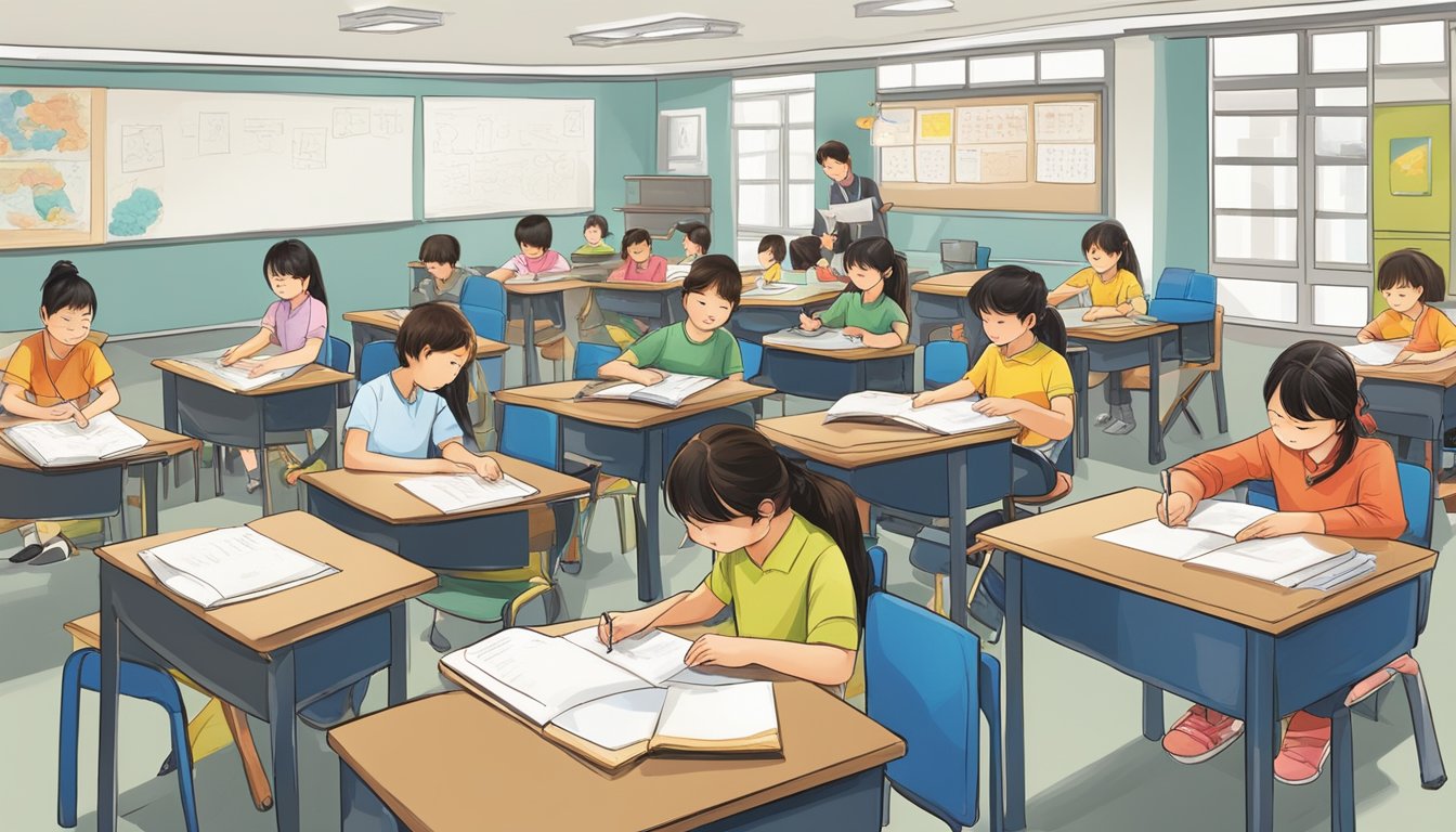 Chinese Tuition Centre: Boost Your Child's Grades with Expert Guidance Students engage in interactive activities at a Chinese tuition centre, utilizing innovative methods to enhance proficiency. Visual aids, technology, and group discussions foster a dynamic learning environment