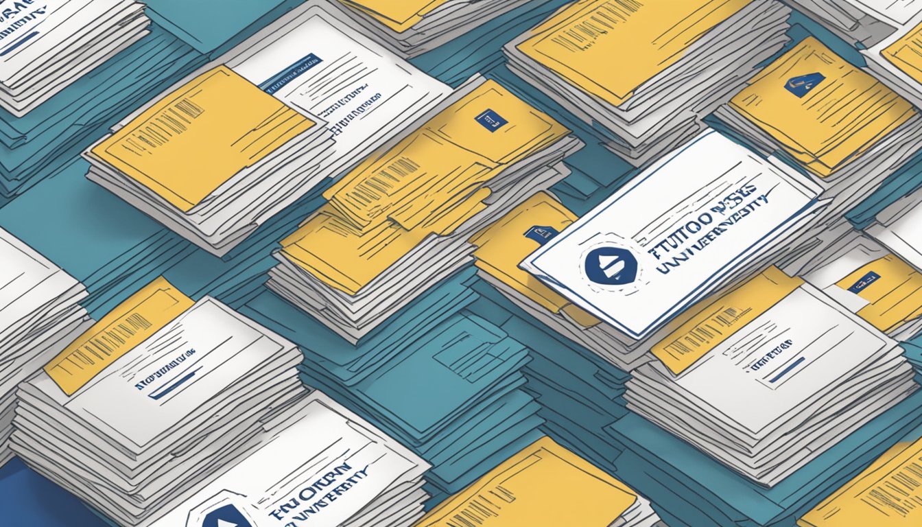 A stack of FAQ cards on Emory University tuition with a bold title