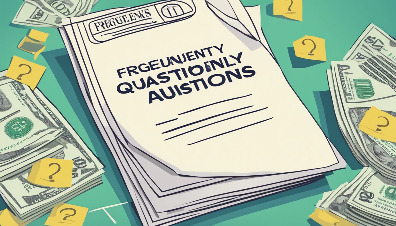Mater Dei Tuition: Affordable and Quality Education in Singapore A stack of paper with "Frequently Asked Questions" printed on top, surrounded by dollar signs and a tuition bill