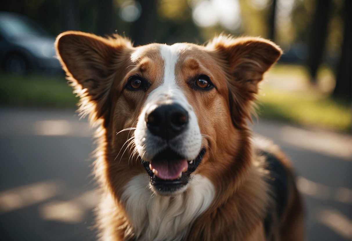 A dog's abscess heals over time with proper care and preventive measures