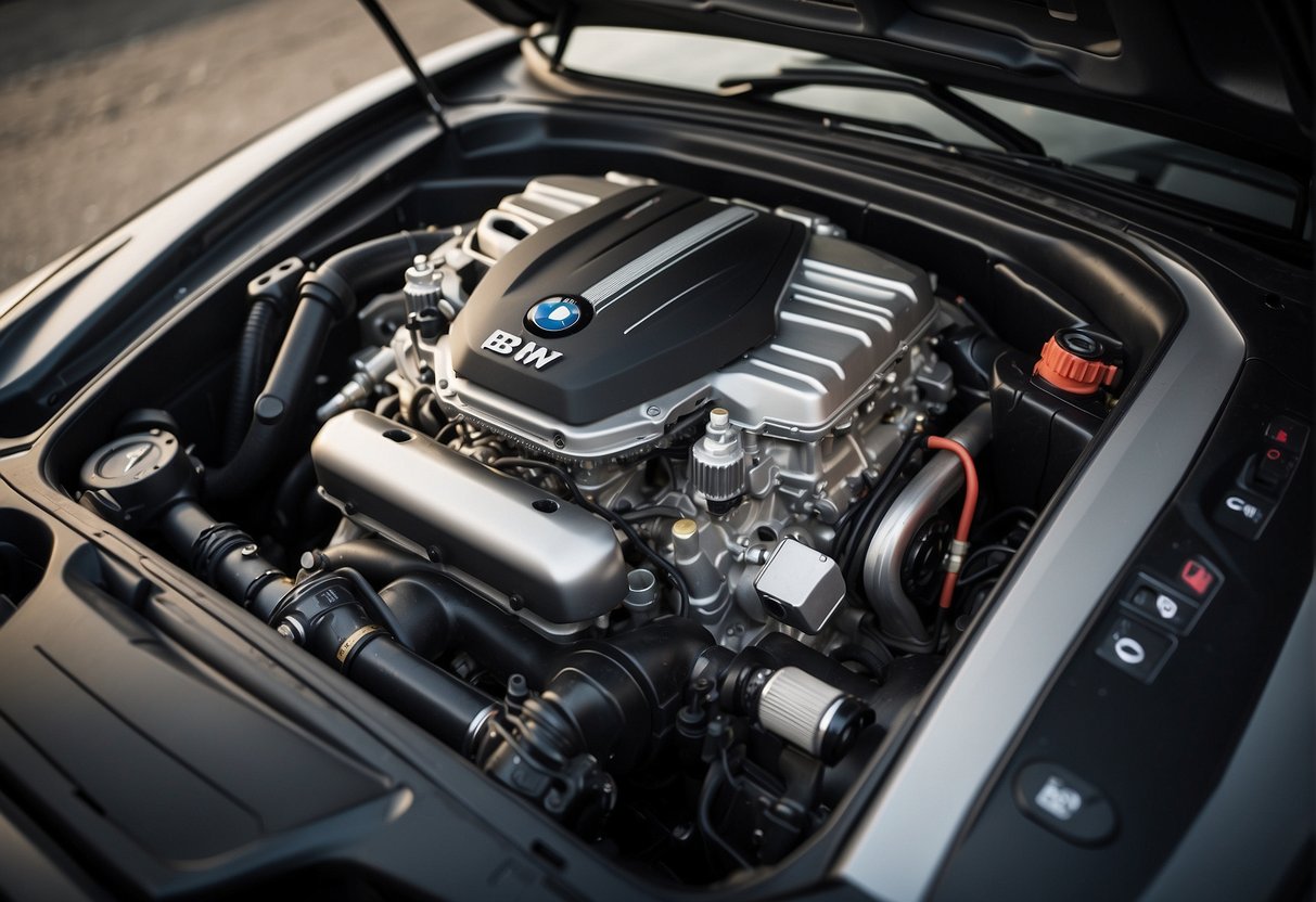 A BMW F10's engine parameters being reviewed, with a focus on its performance and feedback