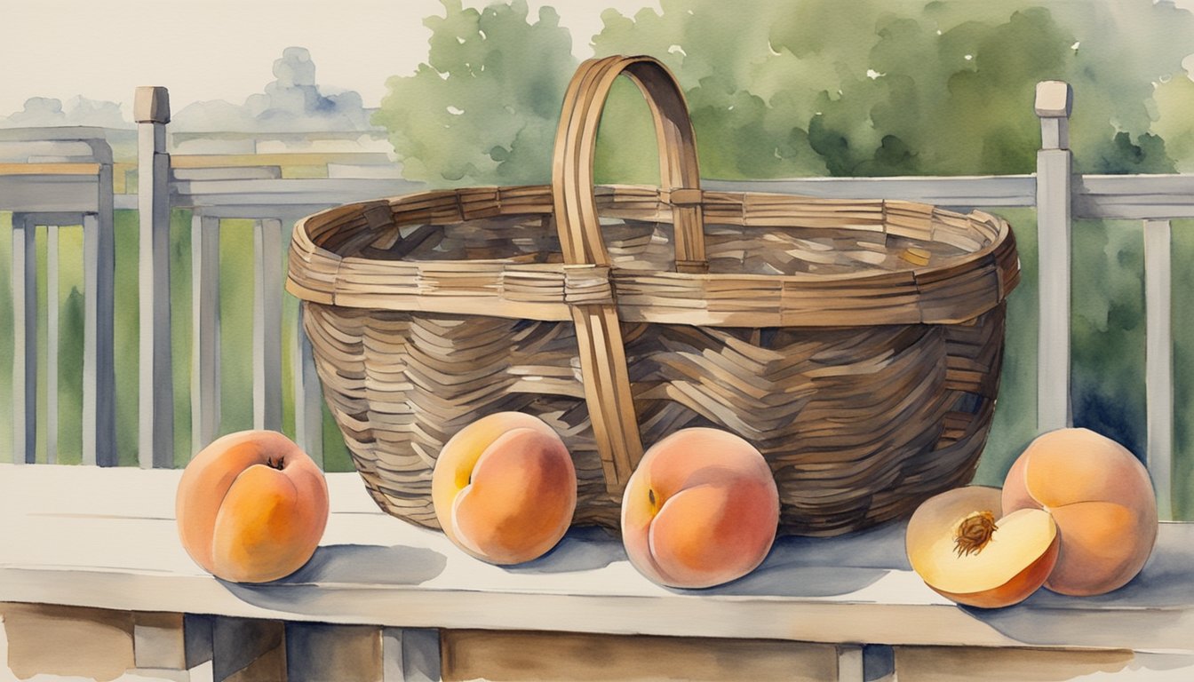 A peach basket nailed to a railing, with a soccer ball, in a gymnasium at Springfield College in 1891