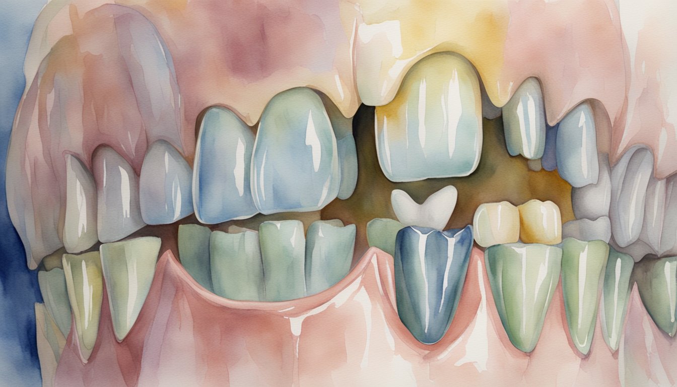 Teeth being repaired and maintained, showing health and regeneration