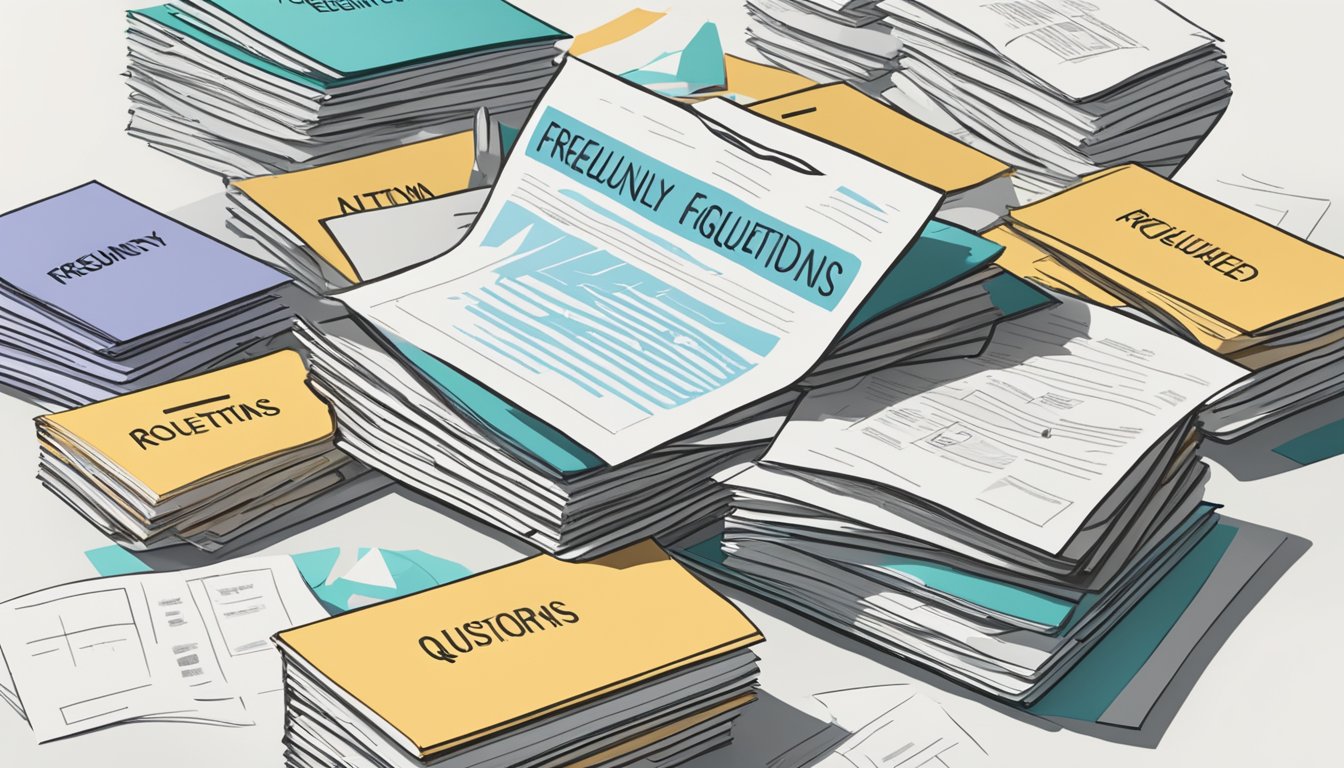 A stack of paper with "Frequently Asked Questions" and "Rotman Tuition Undergraduate" printed on it