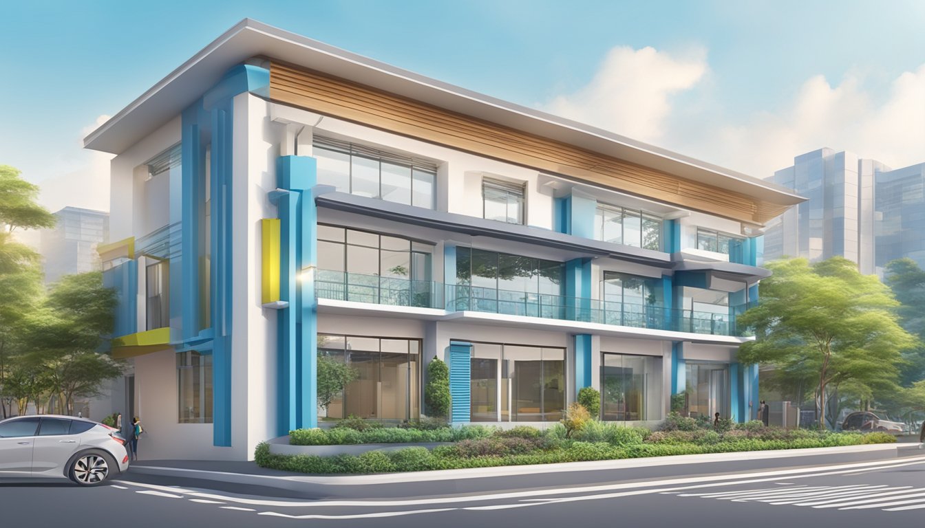 A bright and welcoming tuition centre with a sign "Frequently Asked Questions ace tuition centre usj 9" displayed prominently