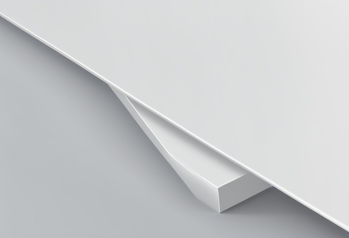 A clean, white conti board sits against a plain background, with smooth, flat surfaces and sharp, straight edges