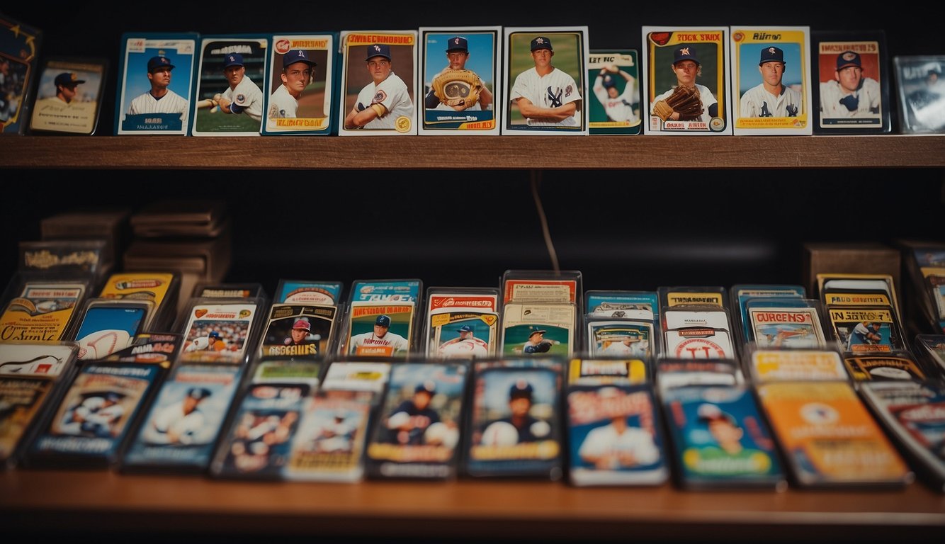 A table displays top baseball card brands and collectibles