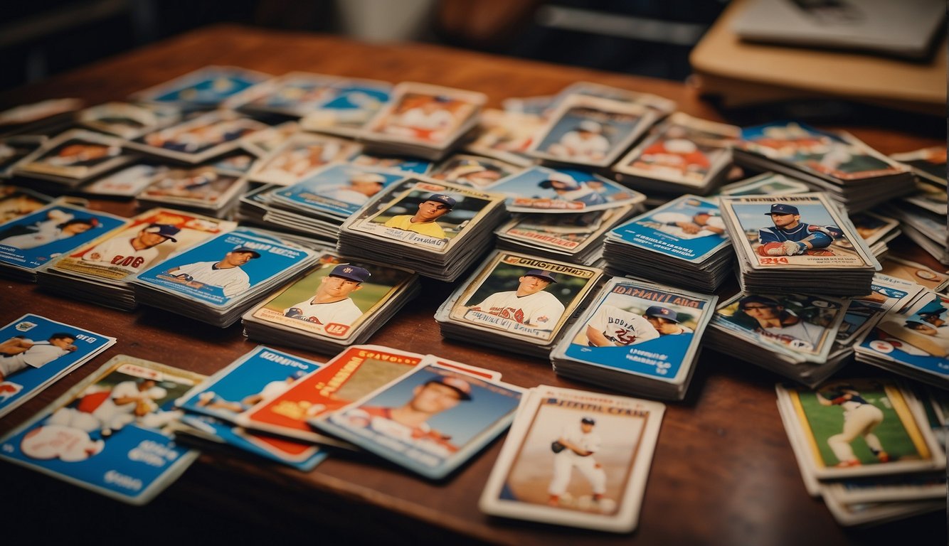 A table displays vintage Donruss baseball cards and players