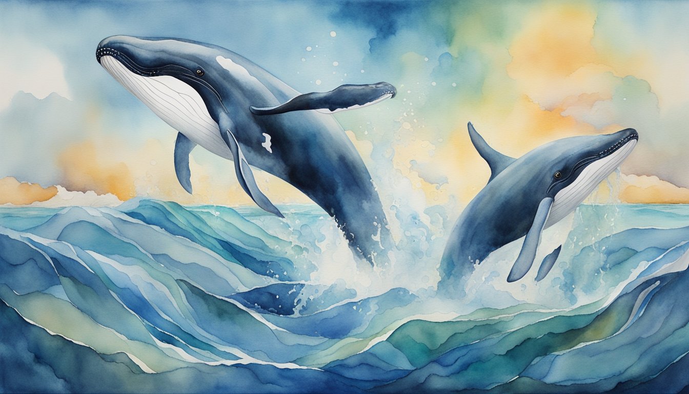 Whales are revered in human culture, depicted in art and mythology