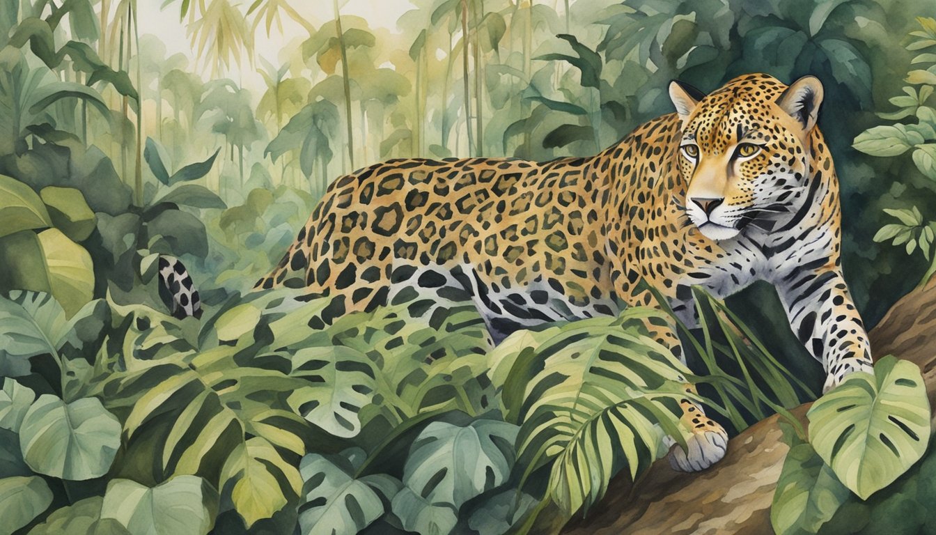 A jaguar prowls through dense rainforest, while a leopard hunts in the savannah.</p><p>The jaguar has a stockier build and larger rosette markings, while the leopard is sleeker with smaller rosettes