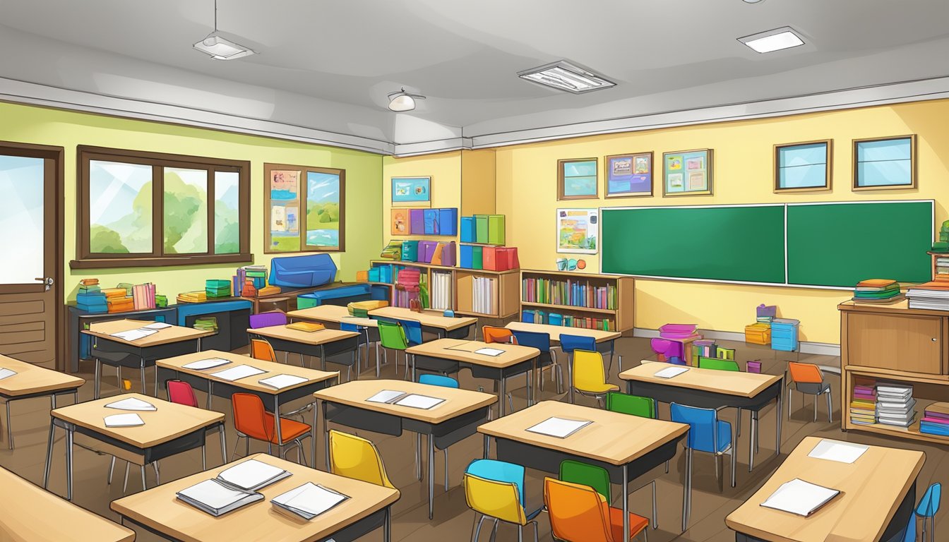 Unlocking Success: Inside Singapore's Black Box Tuition Centre A classroom filled with colorful educational materials and interactive learning tools at Black Box Tuition Centre