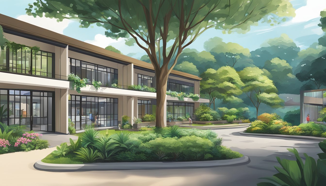 The tuition centre sits nestled in the heart of Bukit Panjang, surrounded by lush greenery and a serene atmosphere