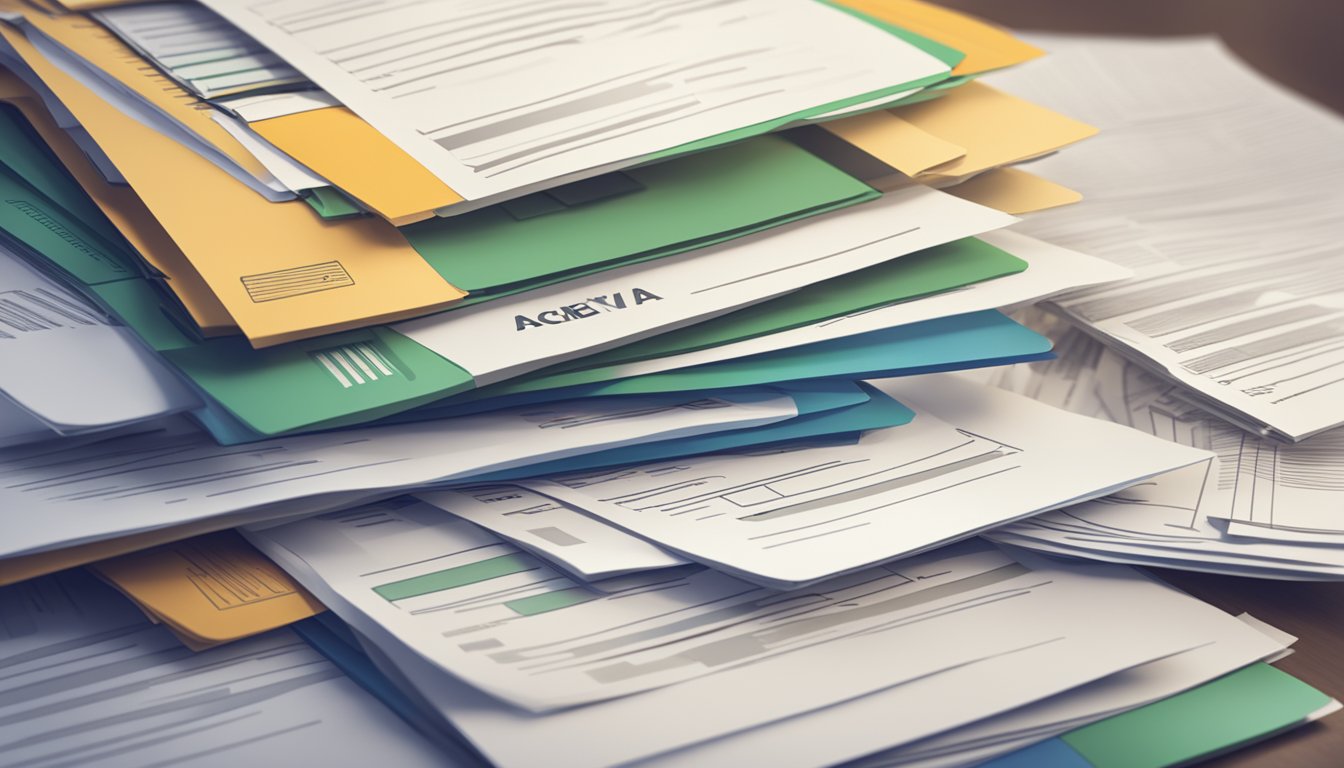 A stack of FAQ documents with "achevas tuition" prominently displayed on top