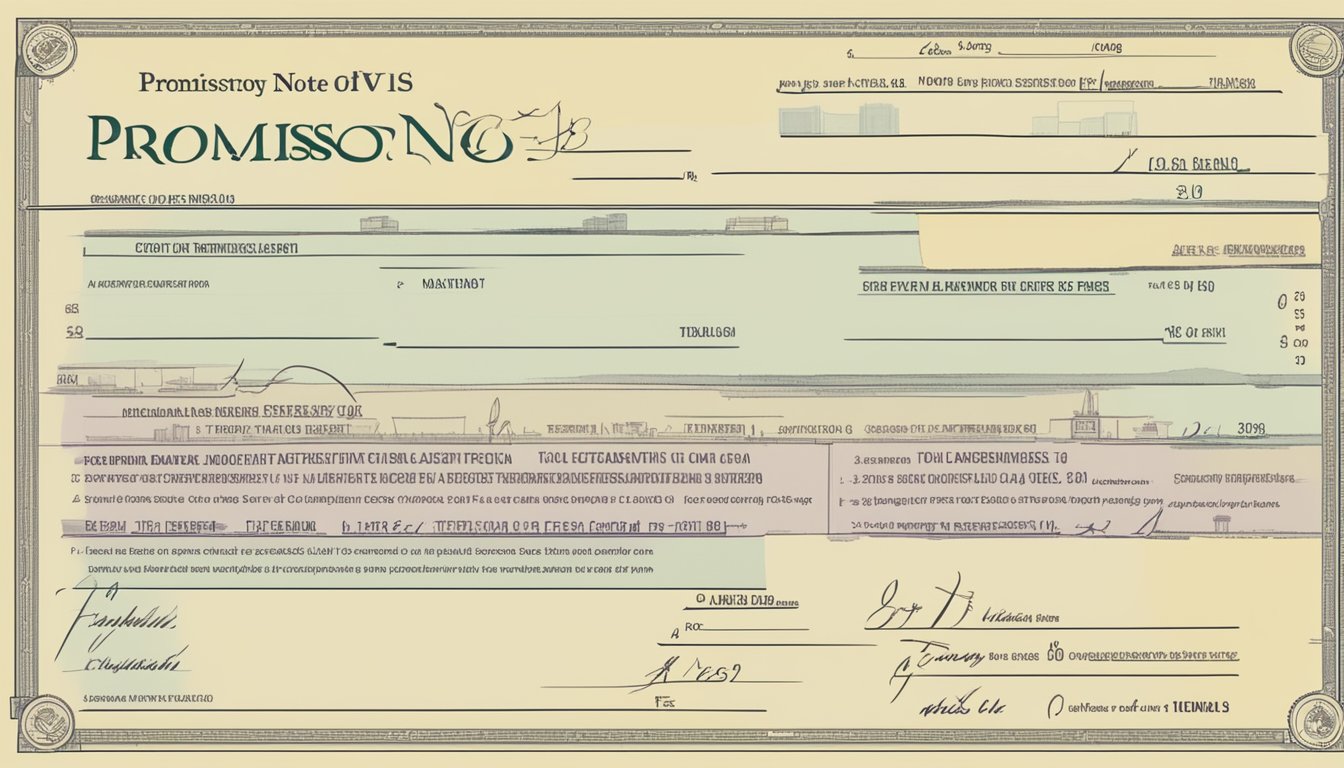 A promissory note written in Tagalog for tuition fees, with the amount and terms clearly stated