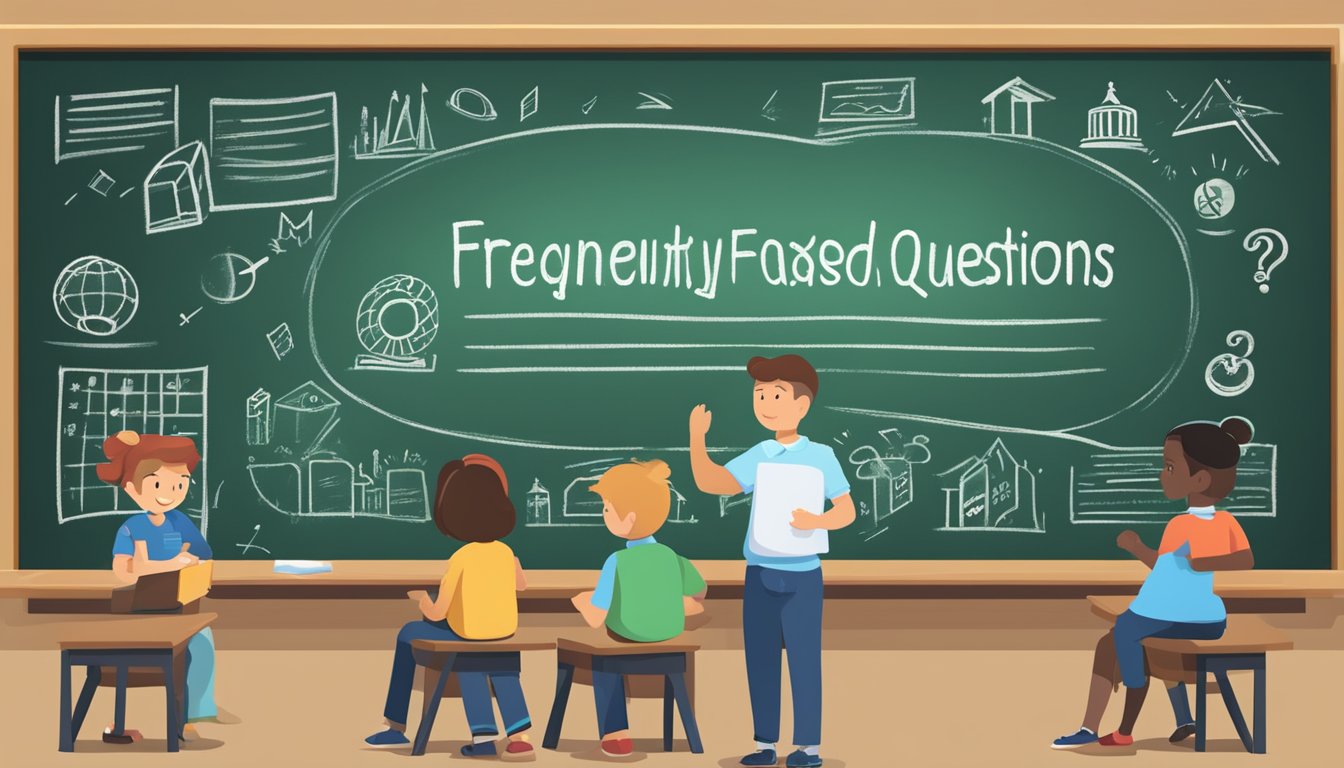 Primary School Tuition Rates in Singapore: What You Need to Know A chalkboard with "Frequently Asked Questions" and primary school tuition rates displayed in large, clear lettering