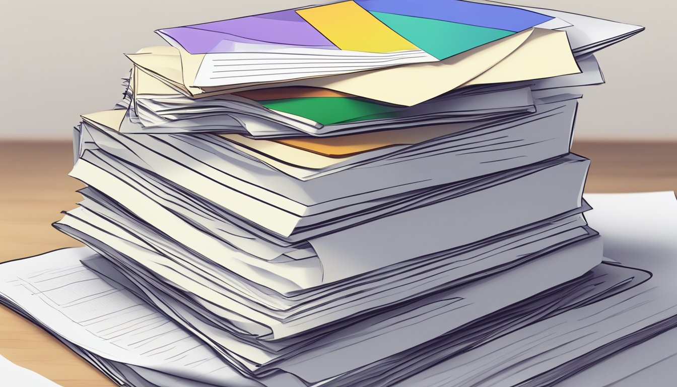 A stack of papers with "Frequently Asked Questions" and "Lewin Tuition Review" written on them