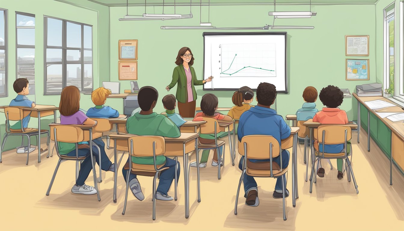 H2 Biology Tuition Singapore: Master the Subject with Top Tutors A classroom setting with a whiteboard and chairs, with a teacher and students engaged in a biology lesson