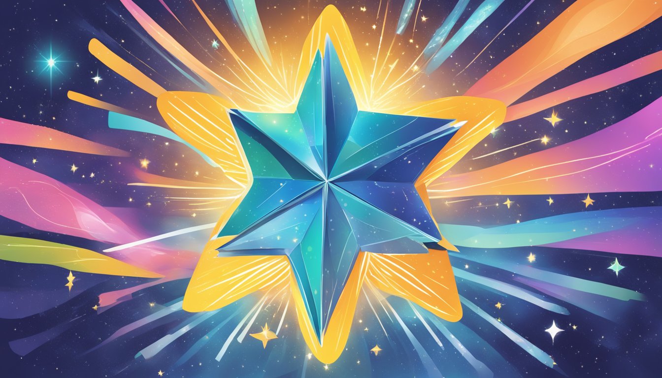 A bright star connects with a glowing zest symbol, surrounded by floating tuition assignments