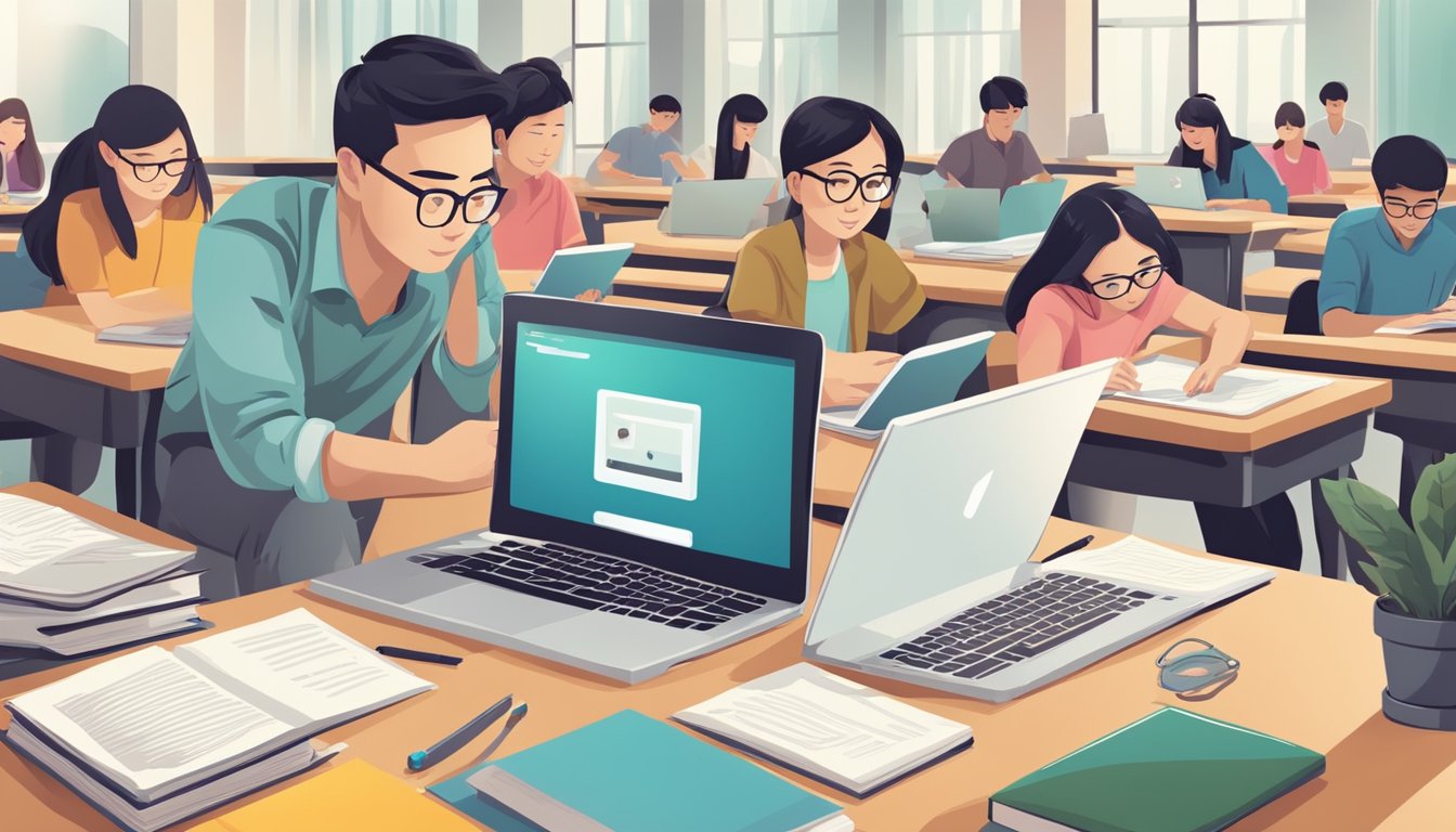 Students eagerly browse through various tuition blogs in Singapore, searching for the best services to help them excel in their studies