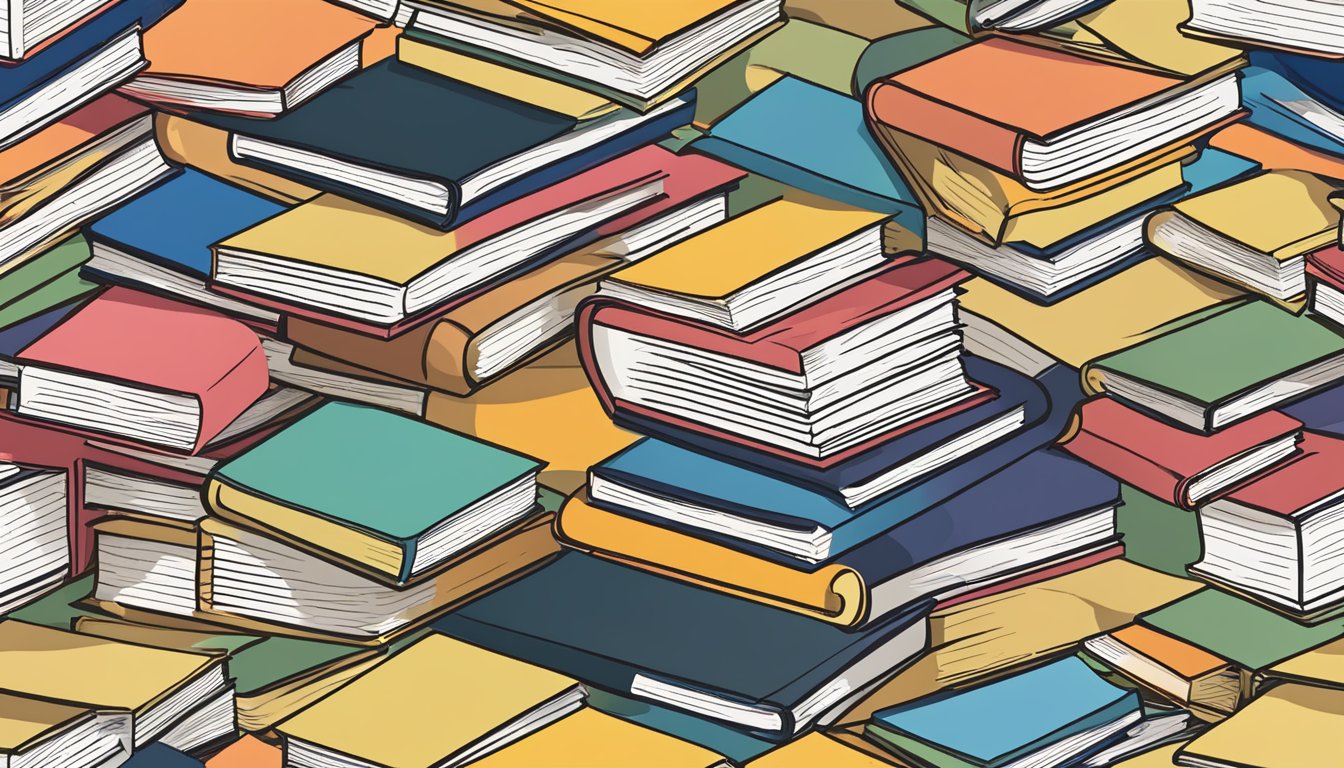 Literature Tuition: Boost Your Grades with Expert Help A stack of FAQ literature surrounded by books and a pen