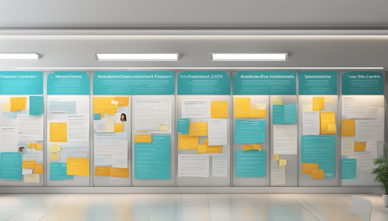 A wall of glowing testimonials and success stories adorns the Sam Tuition Centre, showcasing the achievements of its students