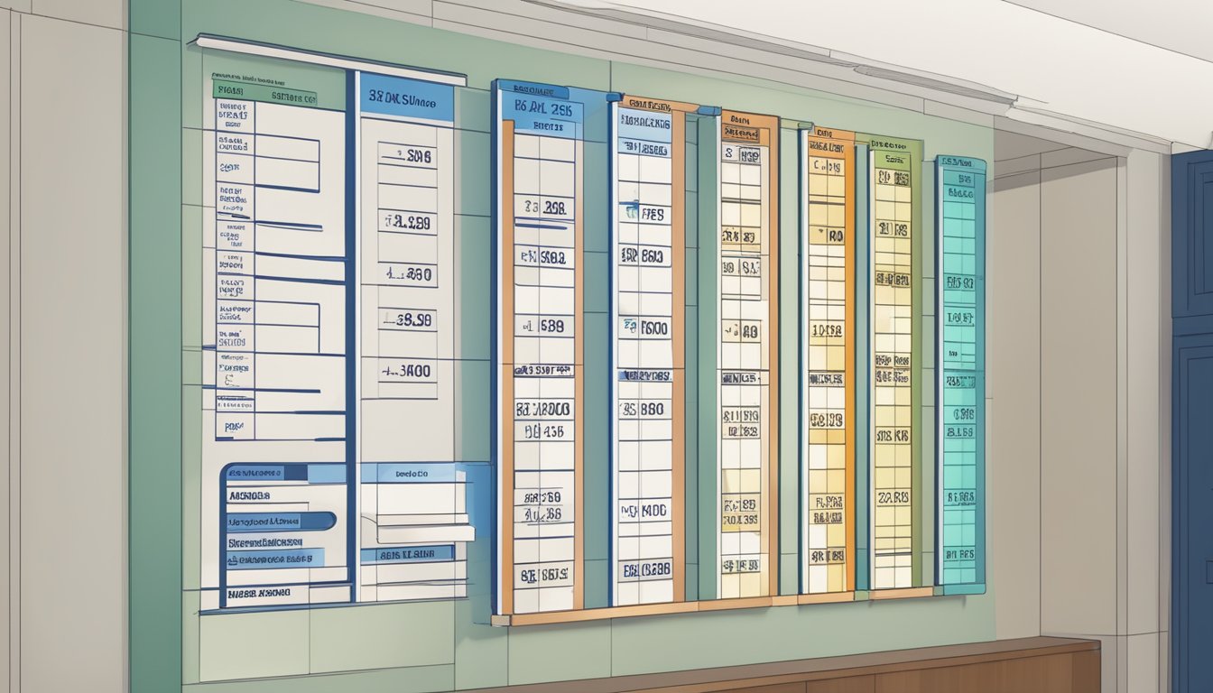 The schedule board displays CDAC tuition details