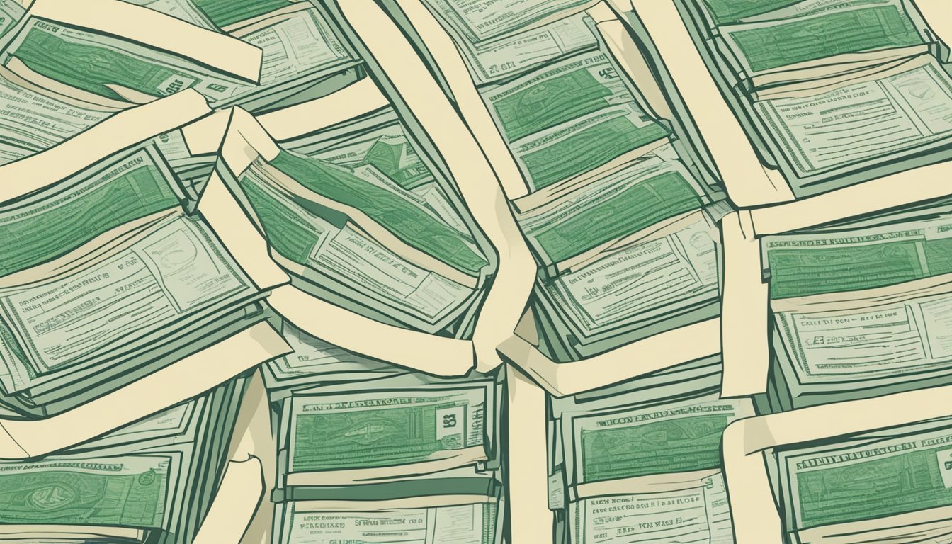 Discover the Shocking Cost of Average Ivy League Tuition: Is It Worth It? A stack of Ivy League university tuition bills, with price tags prominently displayed