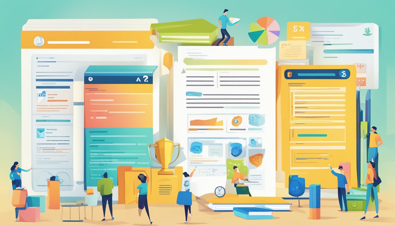 A colorful FAQ page with "Tuition Tax Credit" header, and various questions and answers displayed in a clear and organized layout