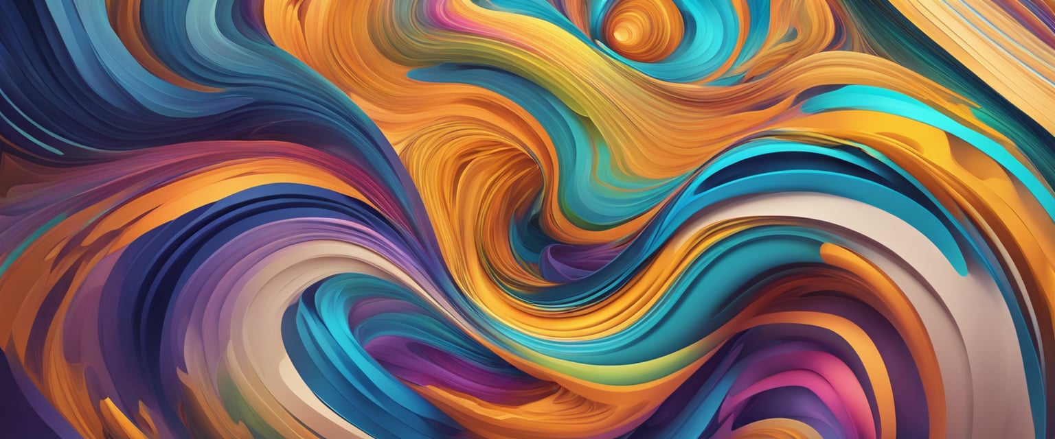 Vibrant colors and swirling patterns create a mesmerizing display, drawing the viewer into a world of artistic and abstract 4k wallpapers