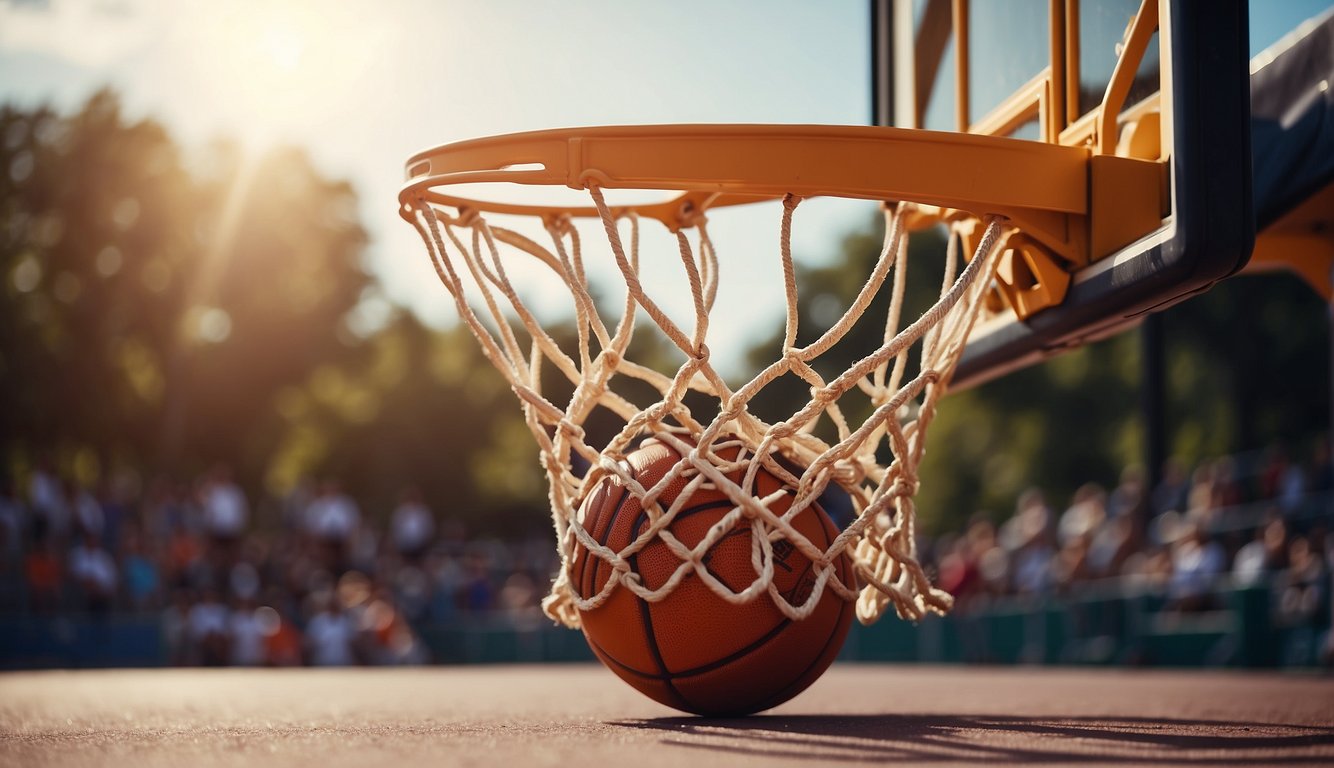 Basketball evolves: peach baskets to hoops, dribbling, 3-point line, slam dunks, and advanced equipment