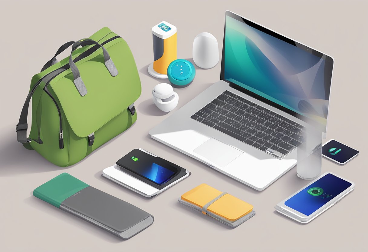 A table displaying top 10 UK promotional products for 2024, including innovative items like eco-friendly reusable bags and tech-savvy Bluetooth speakers