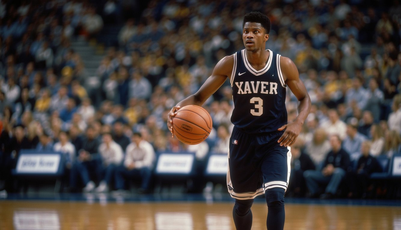 Xavier University's rich basketball history is depicted with a ranking question