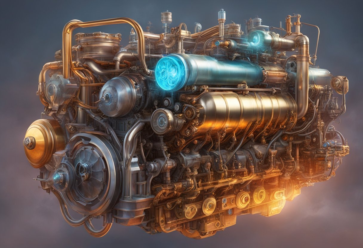 A car engine with various components highlighted, such as the cylinder deactivation system, as described in the article