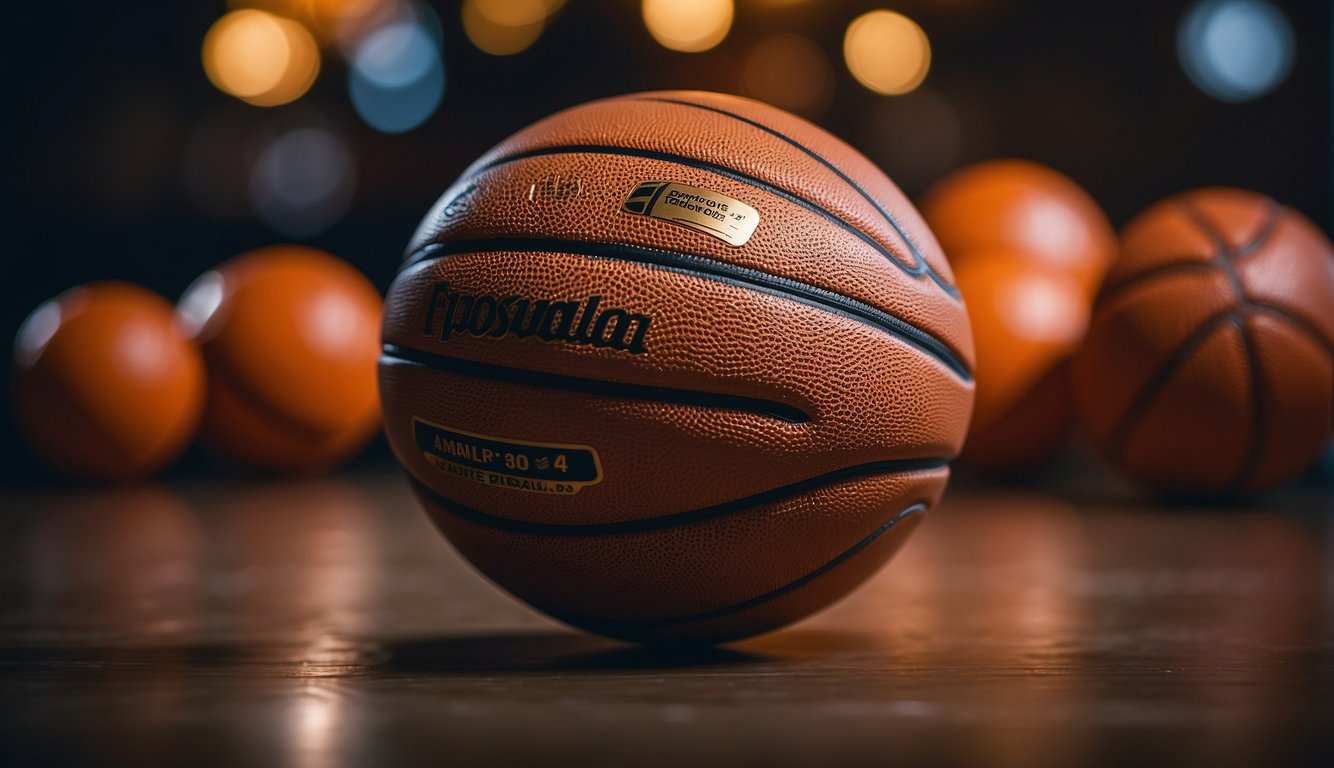 A basketball and other sports are compared, with a focus on gender in French