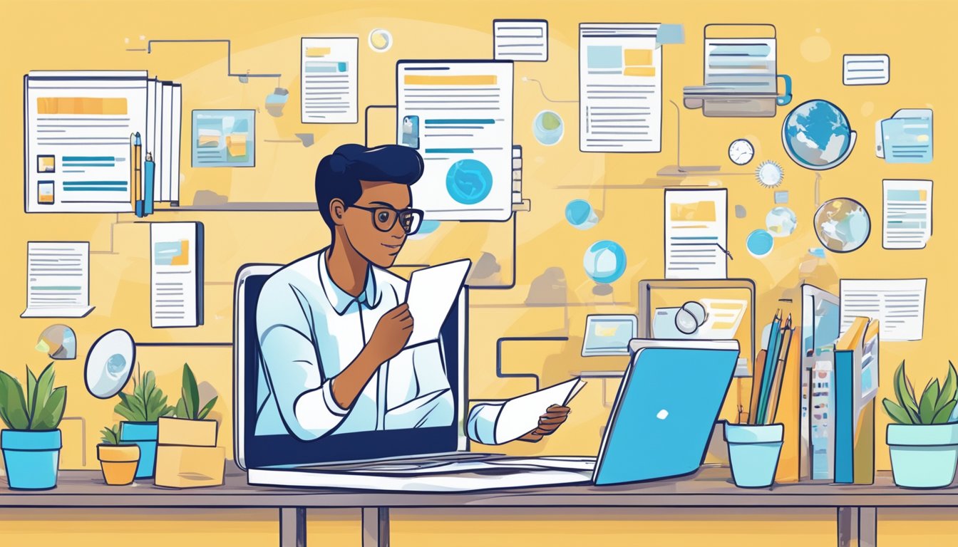 A student scrolls through online listings for tuition assignments in the West, highlighting and taking note of potential opportunities