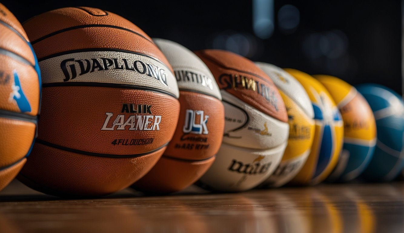 A row of top basketball brands showcased with consistent quality