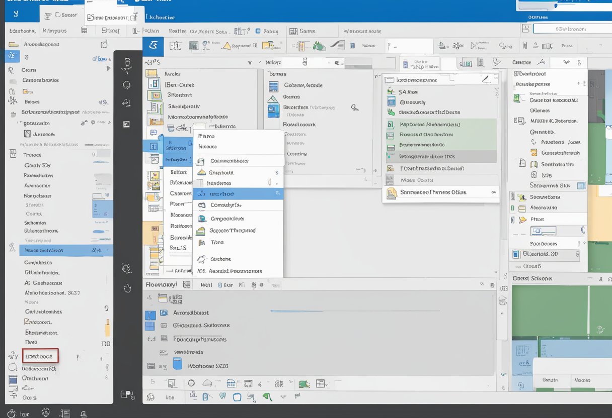 Outlook interface with default view, toolbar, and navigation pane. No human presence