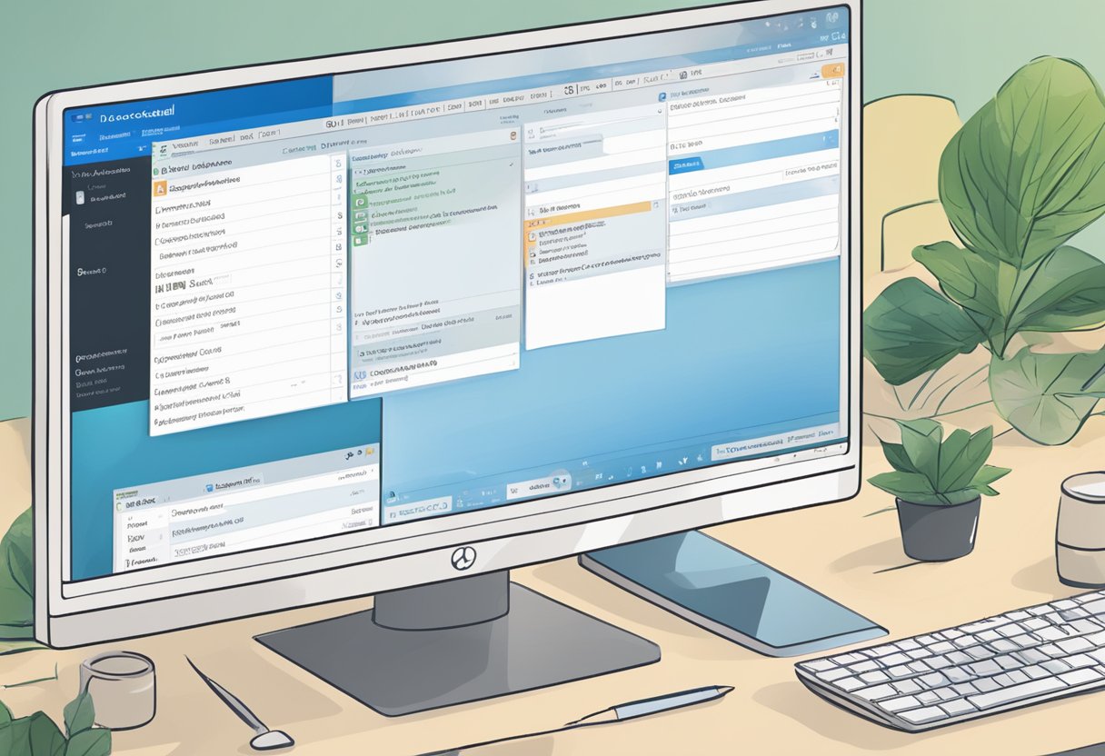 A computer screen displaying an Outlook calendar with a canceled meeting being reinstated. The cursor hovers over the "uncancel" button