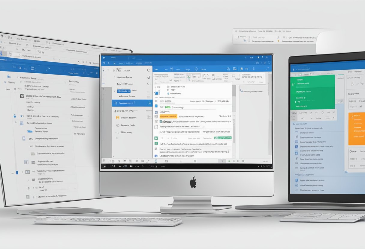 A computer screen with the Outlook Mail interface open, showing the font change in the email composition window